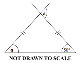 an isosceles triangle